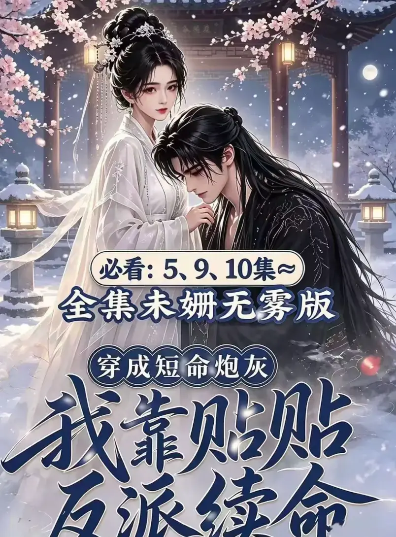 穿书超甜爽剧《穿成短命炮灰我靠贴贴反派续命》AI漫剧未删减高清全集-完整版免费看无广告-网盘资源在线追剧